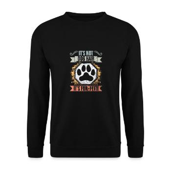 Ce n’est pas des poils de chien, c’est un animal de compagnie Fur-Fetti Dogs Paw - Sweat-shirt Unisexe - noir - Devant - Alina (178cm) & Michal (187cm)