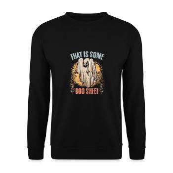 That Is Some Boo Sheet Retro Ghost Hunting - Unisex Sweatshirt - black - Front - Alina (178cm) & Michal (187cm)