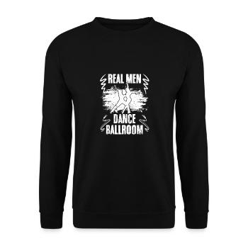 De vrais hommes dansent drôle danse de salon pour un - Sweat-shirt Unisexe - noir - Devant - Alina (178cm) & Michal (187cm)