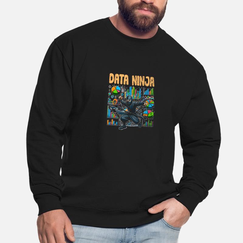 Data Ninja Retro Data Science Deep Learning pour Sweat-shirt Unisexe