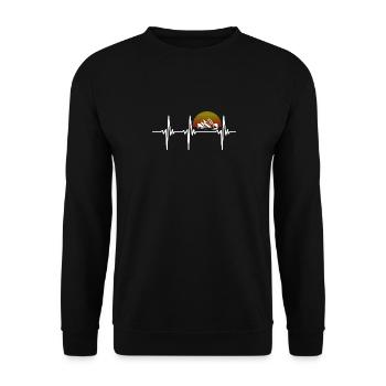 Heartbeat for Australia - Fifth Continent - Unisex Sweatshirt - black - Front - Alina (178cm) & Michal (187cm)