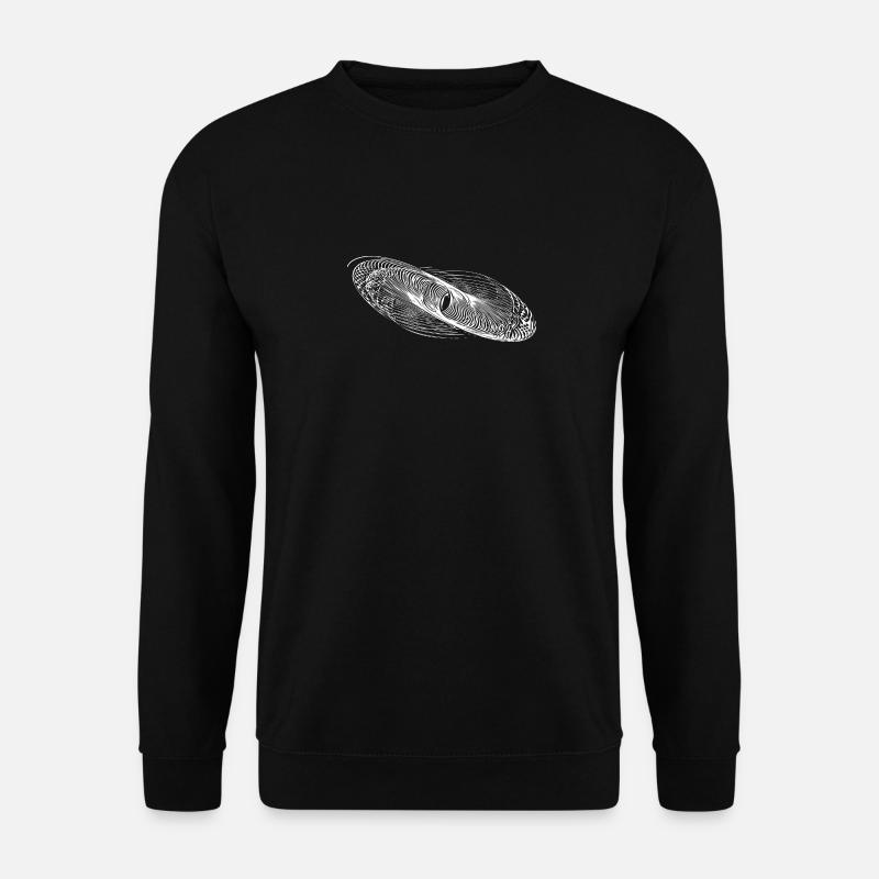 Lignes de cercle géométriques Ellipses - Sweat-shirt Unisexe - noir