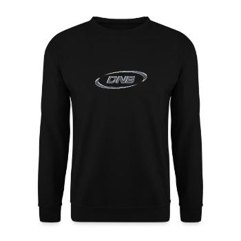 DNB Chrome - Unisex Sweatshirt - black - Front - Alina (178cm) & Michal (187cm)