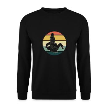 Jiu Jitsu Self Defense - Unisex Sweatshirt - black - Front - Alina (178cm) & Michal (187cm)