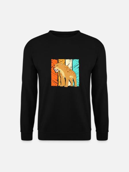 Sabre-toothed tiger - Unisex Sweatshirt - black