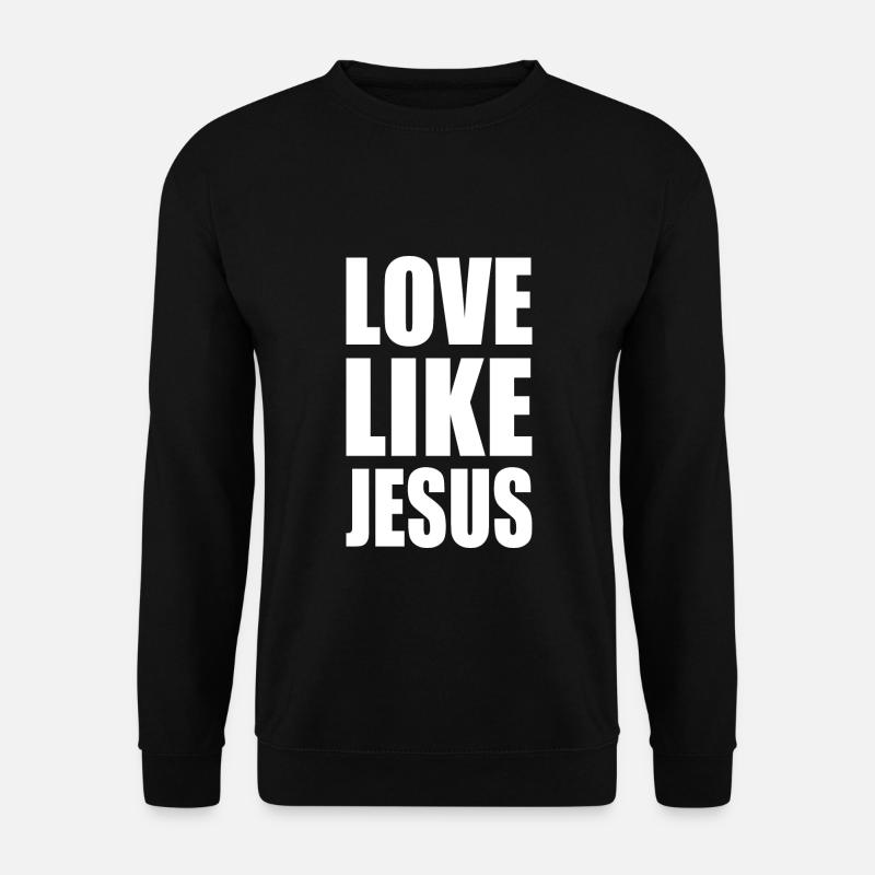 Love like jesus - Unisex Sweatshirt - black
