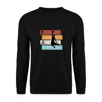 Joueurs de basket-ball - Sweat-shirt Unisexe - noir - Devant - Alina (178cm) & Michal (187cm)