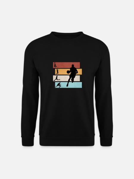 Basketball - Basketballer bunt | Geschenk - Unisex Pullover - Schwarz