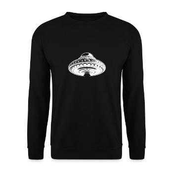 Soucoupe inhabituelle volante flottante - Sweat-shirt Unisexe - noir - Devant - Alina (178cm) & Michal (187cm)
