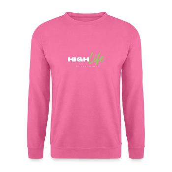 4 highlifepng - Unisex Pullover - Pink - Vorne