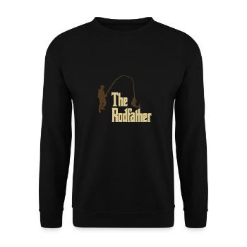 Angler fishing fisherman saying fish - Unisex Sweatshirt - black - Front - Alina (178cm) & Michal (187cm)