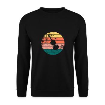 Violoncelle - Sweat-shirt Unisexe - noir - Devant - Alina (178cm) & Michal (187cm)