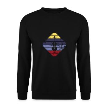 Cello - Unisex Sweatshirt - black - Front - Alina (178cm) & Michal (187cm)
