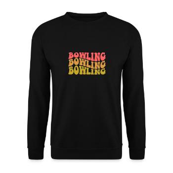 Bowling - Sweat-shirt Unisexe - noir - Devant - Alina (178cm) & Michal (187cm)