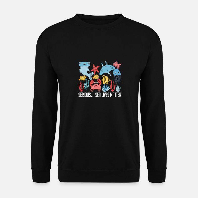 Protects the seas - Unisex Sweatshirt - black