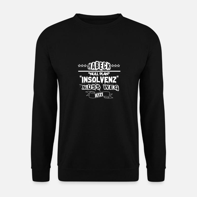Witze Grüne Die Grünen Habeck Baerbock Partei Öko - Unisex Pullover - Schwarz