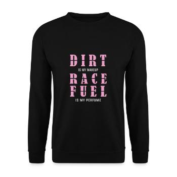 Dirt Track Racing - Unisex Pullover - Schwarz - Vorne - Alina (178cm) & Michal (187cm)