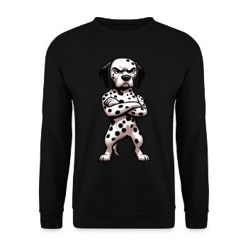 Dalmatians Dalmatian owners Dalmatian owners - Unisex Sweatshirt - black - Front - Alina (178cm) & Michal (187cm)