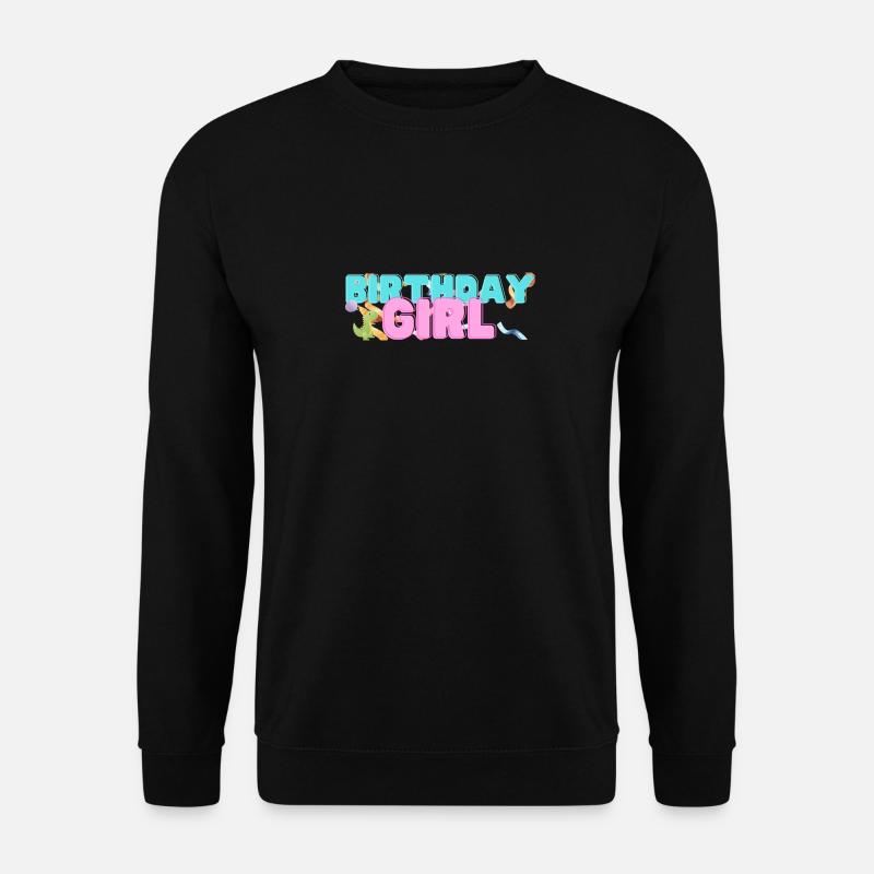 Dinosaure Anniversaire Garçon - Sweat-shirt Unisexe - noir