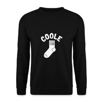 Cool sock - fun motivational design - Unisex Sweatshirt - black - Front - Alina (178cm) & Michal (187cm)