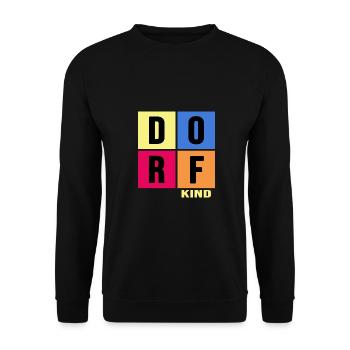 dorfkind landwirt bauer dorfleben - Unisex Pullover - Schwarz - Vorne - Alina (178cm) & Michal (187cm)