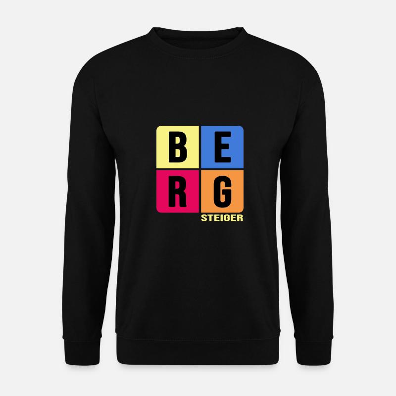escalade, alpinisme, alpinisme, sommet - Sweat-shirt Unisexe - noir