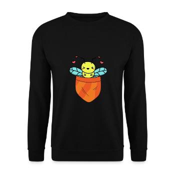 Abeilles Apiculteurs Abeilles Abeilles Amateurs de miel Amateurs de miel Amateurs de miel - Sweat-shirt Unisexe - noir - Devant - Alina (178cm) & Michal (187cm)