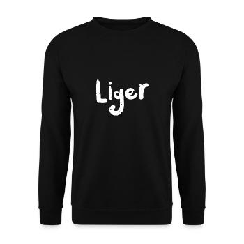 Liger - Animal - Unisex Sweatshirt - black - Front - Alina (178cm) & Michal (187cm)