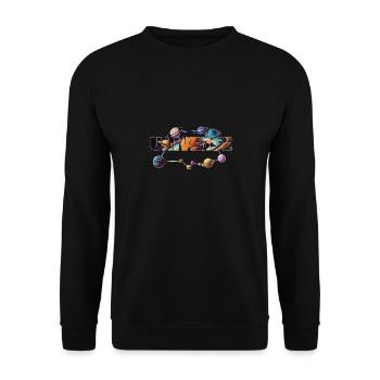 universe - Unisex Pullover - Schwarz - Vorne - Alina (178cm) & Michal (187cm)