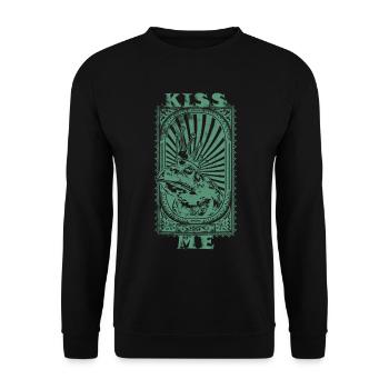 Frosch König - Unisex Pullover - Schwarz - Vorne - Alina (178cm) & Michal (187cm)