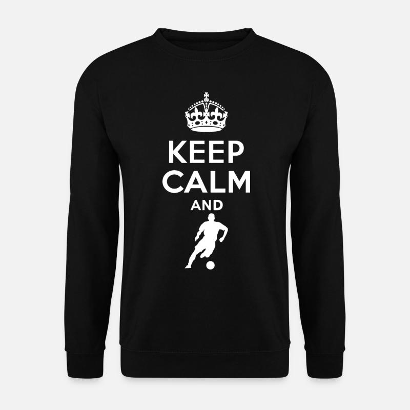 Keep Calm - Fussball - Unisex Pullover - Schwarz