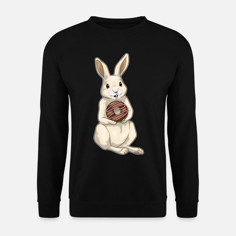 Hase Donut - Unisex Pullover - Schwarz