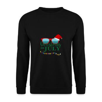 Christmas In July - Unisex Pullover - Schwarz - Vorne - Alina (178cm) & Michal (187cm)