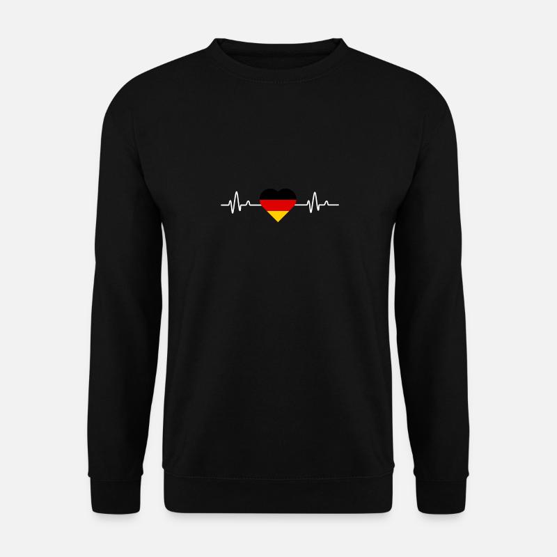 Deutschland Heartbeat - Unisex Pullover - Schwarz