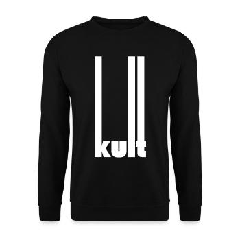 Das ist Kult Geschenkidee Geschenk Geburtstag - Unisex Pullover - Schwarz - Vorne - Alina (178cm) & Michal (187cm)
