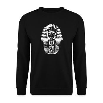 Pharaon Toutankhamon - Sweat-shirt Unisexe - noir - Devant - Alina (178cm) & Michal (187cm)
