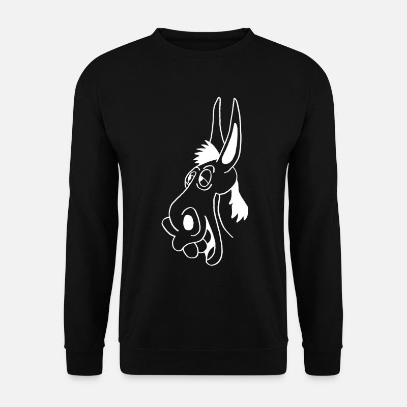 White donkey - Unisex Sweatshirt - black