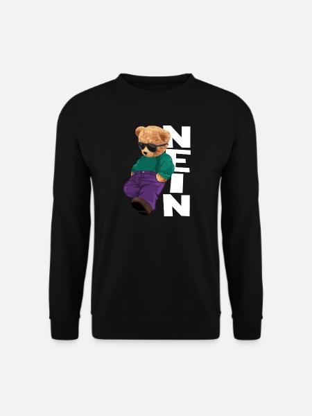 Teddy Rebel Neon Outfit NEIN - Unisex Pullover - Schwarz