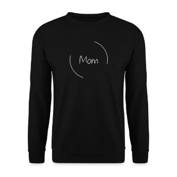 Mom - Unisex Pullover - Schwarz - Vorne - Alina (178cm) & Michal (187cm)