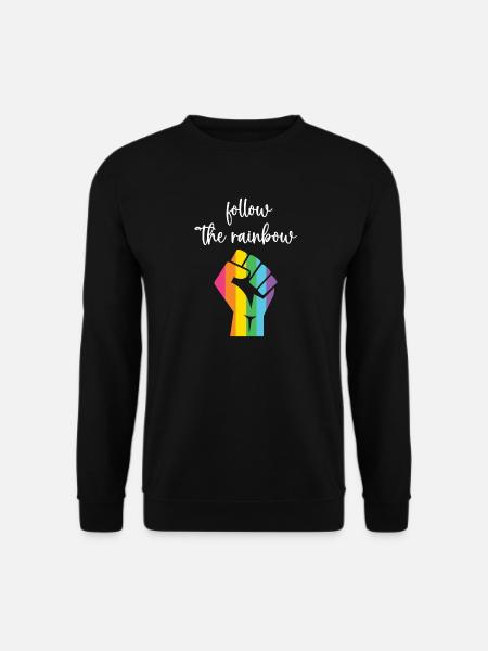 LGBT Pride Month - Folge dem Regenbogen - Unisex Pullover - Schwarz