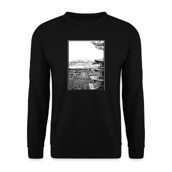 Japan - Unisex Sweatshirt - black - Front - Alina (178cm) & Michal (187cm)