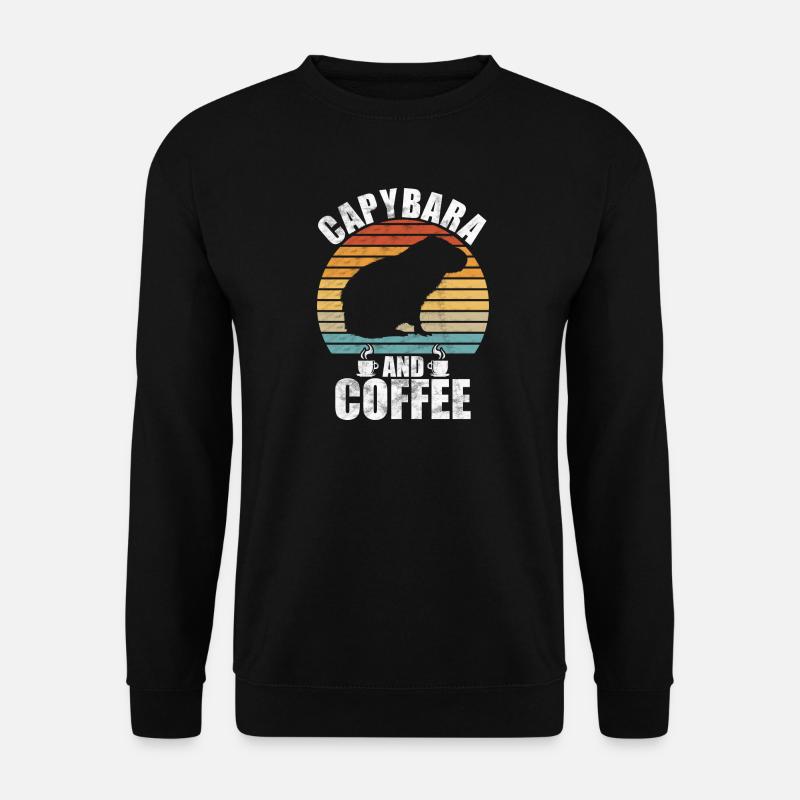 Capybara Zoo Animal Design - Unisex Sweatshirt - black