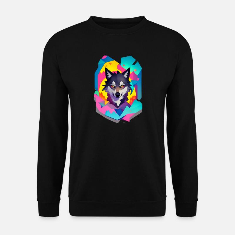 Wolf - Unisex Sweatshirt - black