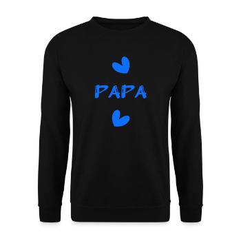 CHRISTMAS. YEAR. ANNIVERSARY. RETIREMENT. DAD. MAMAM. - Unisex Sweatshirt - black - Front - Alina (178cm) & Michal (187cm)