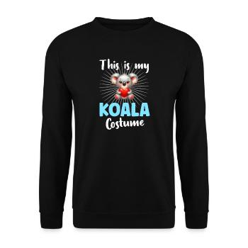 Koala Koala Bear - Unisex Sweatshirt - black - Front - Alina (178cm) & Michal (187cm)