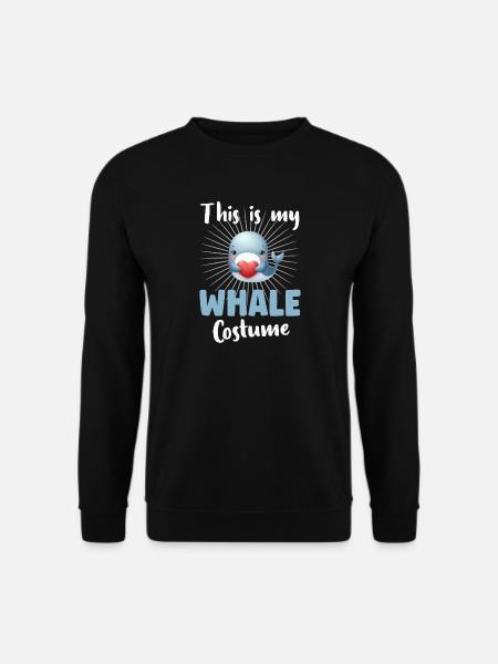 Whale Blue Whale - Unisex Sweatshirt - black