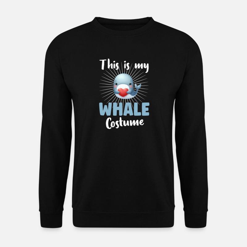 Whale Blue Whale - Unisex Sweatshirt - black