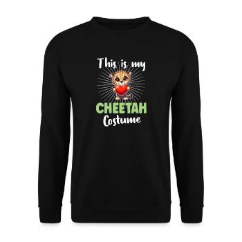 Cheetah - Unisex Sweatshirt - black - Front - Alina (178cm) & Michal (187cm)