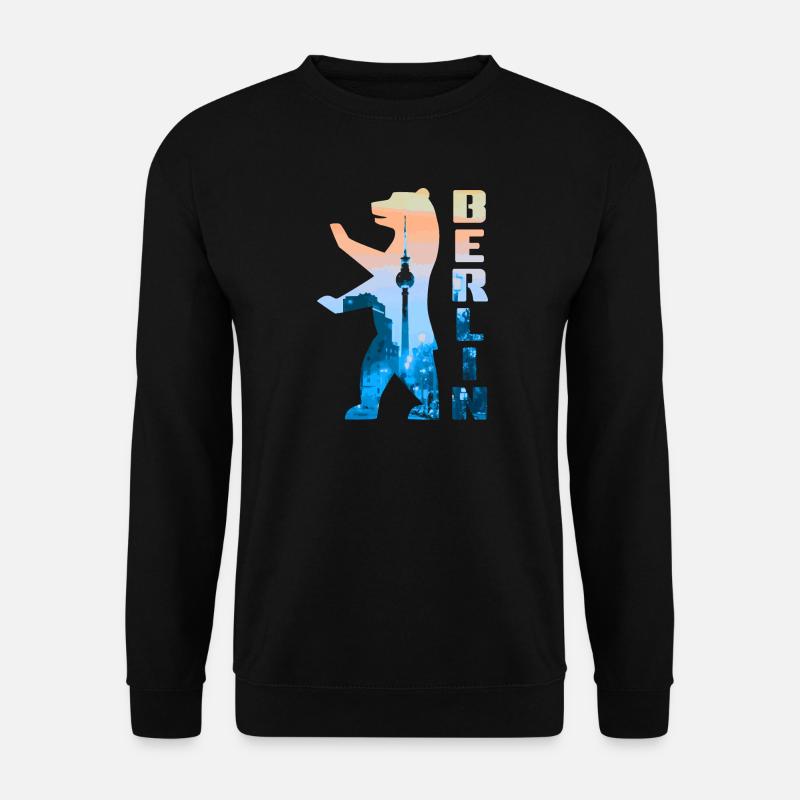 Berlin Bear Silhouette - Unisex Sweatshirt - black