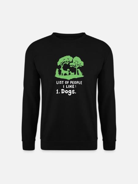 Hundeliebhaber Hundebesitzer - Unisex Pullover - Schwarz